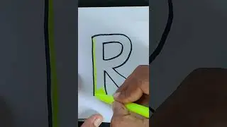 Drawing Alphabet R Next?? 🙌🥰❤️ #shorts #drawing #satisfying  #art #creative #caliography