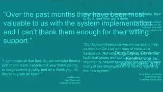 What Our Customers Say About RMI