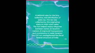 1957 &ndash; Central Sales Tax Act comes into force