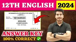 12th English Answer Key 2024 | English Class 12 Objective Answer Solution 2024 | Education Baba