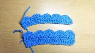 エジング 縁編みの編み方 1 　How to Crochet edging
