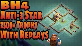 Builder Hall 4 base|BH4 anti 3 star base|BH4 anti boxer giant base| WIth Replays