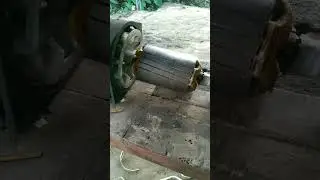 10 kva armature ki rewanding and connection #desielectrical #electrical #rotor