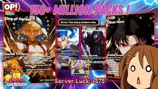I OPENED 133 MILLION PACKS In Anime Card Clash! WHAT ARE THESE PULLS! (Roblox)
