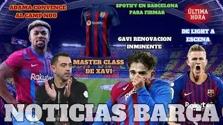 💥💣 &Uacute;LTIMA HORA BARCELONA 💣💥 XAVI MASTER CLASS  RENOVACION GAVI - BOMBAZO DE LIGT - SPOTIFY BARCELONA