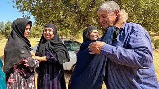Happy day for Grandma, Her Brother has come to See her