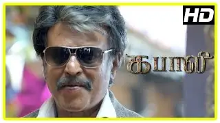 Kabali Tamil Movie Scenes | Rajini and Dhansika fight goons | John Vijay is critical | Dinesh