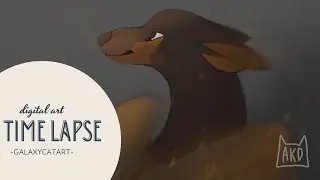 Procreate fantasy creature speed-paint