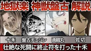 【地獄楽】山田浅ェ門・十禾（じっか）の本性と真の力&ldquo;神殺し&rdquo;、ヂュジンと神獣・盤古（ばんこ）との融合という、かつてない&ldquo;究極の絶望&rdquo;　【十禾】【ヂュジン】【画眉丸】【佐切】