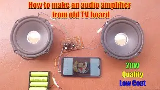 How to make an amplifier from an old TV board