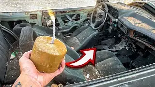 EXPERIMENTO: MORTEIRO dentro desse CARRO !