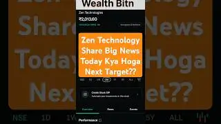 Zen technology Share News today #wealthbitn #share #sharemarket  #zentechnologies #india #proshares