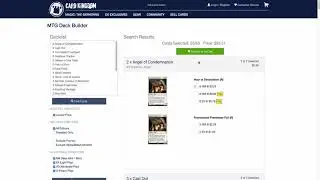 New Magic The Gathering List/Deck Software