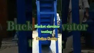 Bucket elevator factory testing #bucketelevator #conveyor #screwconveyor
