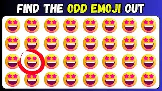 Can You Spot the Odd Emoji Out? Emoji Challenge for Mind Teasers and Fun | Find the Odd One Quiz 🧐🔎