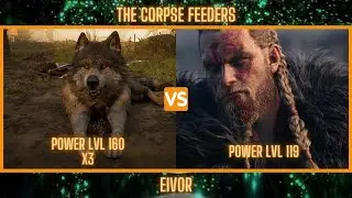 AC: Valhalla - The Corpse Feeders, how to fight 3 level 160 wolves and win!
