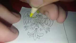 Drawing the flag of Greater Poland 🇵🇱❤️🤍
