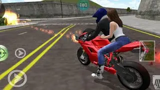 😱Red Super Bike Highway Chase ll 🔥 Action & Firing / 3D Driving Class Android Gameplay#DawudiGamer#