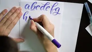 How To: Brush Pen Alphabet Relaxing Lettering for Beginners!