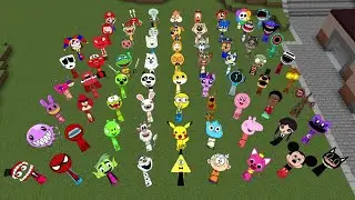I Spawn 70 SPRUNKI OC to Minecraft PE