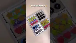 Kawaii sticker box #sticker #box #hampers #mysterybox #trending #viral #shortsvideo #shorts #ytshort