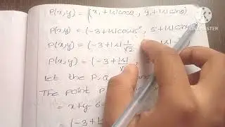 Straight line Problems in telugu | #Inter#Btech#Maths Channel