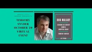 Magic City Books Timothy Snyder Virtual Event