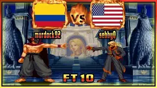 Garou: Mark of the Wolves - murdock92 (COL) VS (USA) sebbyQ [garou] [Fightcade] [FT10] 餓狼 群狼之證