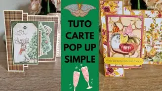 Tuto carte avec une découpe simple, effet pop up