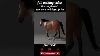 Horse walk | 3d horse | CGI horse