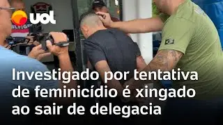 Homem que atropelou e arrastou mulher em SP deixou a delegacia sob vaias e xingamentos