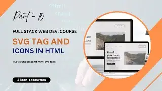 10. HTML Tutorial How to use svg tag, Icon in html | Front-End Web Development