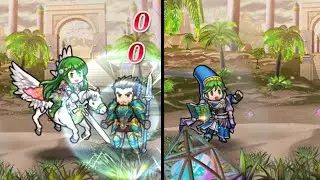 [FEH] Palla & Merric - Resplendent and Base' Animations Comparison