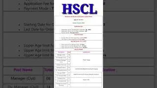 HSCL Recruitment 2023- Apply Online for 45 Manager, Dy. Manager & Other Posts
