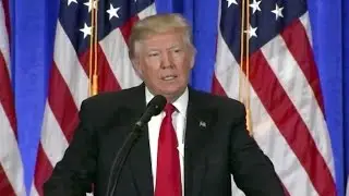Watch President-elect Donald Trump Press Conference in NYC. Jan 11. 2017. CNN, Russia, Putin.