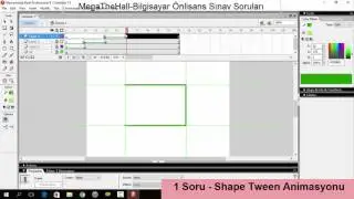 Flash Sınavı Cevapları - 1 - Shape Tween Flash 8