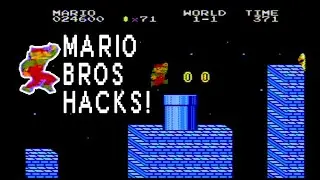 Mario Brothers Hack NES Roms Weird Mario Giabit Toadie's Christmas Adventure Gameplay