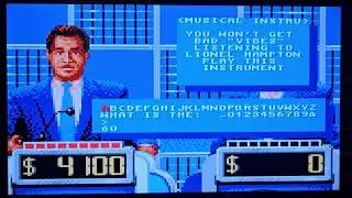 I play as Jon M on Jeopardy! for the Sega Mega Drive