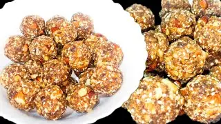 Sugar-Free Dry Fruit Laddu Recipe | Healthy Khajur Laddu for Weight Loss & Energy