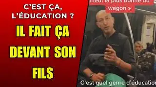 Ce p&egrave;re d&eacute;raille en plein m&eacute;tro