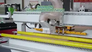 1530 2130 2137 Automatic tool changer CNC nesting router,Woodworking Linear ATC CNC nesting router