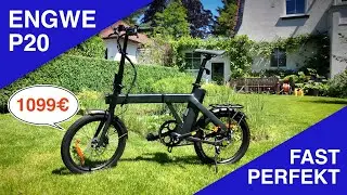 Das fast perfekte Falt-E-Bike - ENGWE P20 - nur 899€ - Carbonriemen, Scheibenbremse & Gepäckträger
