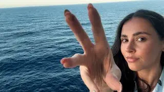 ASMR- Mouth sounds in the middle of the ocean!! (With wave white noise, hand movements & more)🌊🐬