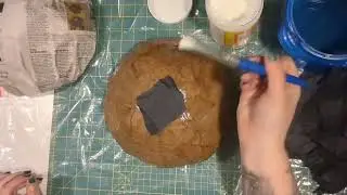 Kusama Ball: Paper Mache & Tissue Paper
