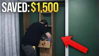 I Made This Small Closet feel Huge With These Custom White Oak Built-Ins