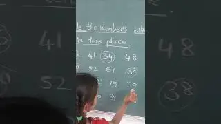Circle the number which have 3in tens place. 2nd class maths work book, Shall we count.