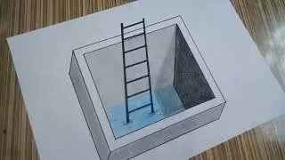 3d drawing on paper for beginners #drawing #3d #3ddrawing 