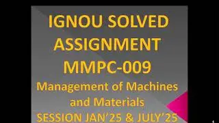 Ignou assignment solution MMPC 009 Session January 2025 July 2025 Part 2