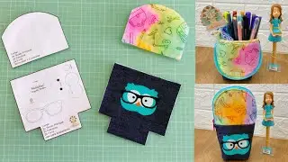Como fazer ESTOJO COPINHO mais Fácil do Mundo, com Molde Grátis - Costura Criativa - DIY