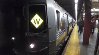 R68 (W) departs 34th Street-Herald Square